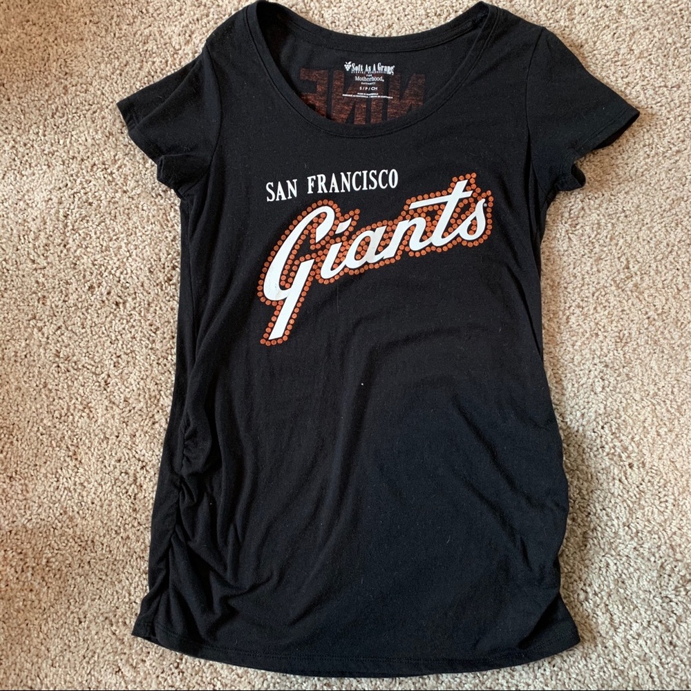 Motherhood Maternity Black San Francisco Giants Tee